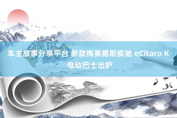 车主故事分享平台 新款梅赛德斯疾驰 eCitaro K 电动巴士出炉